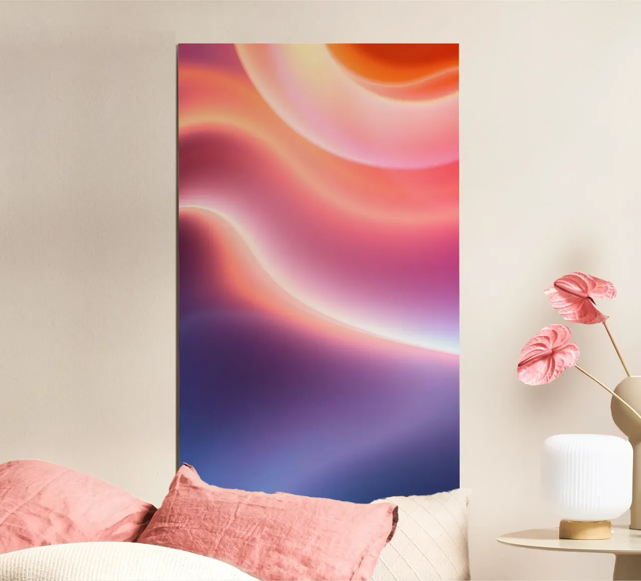 Abstrait vibrant avec des gradients doux et un flux dynamique poster de DesignDoodle