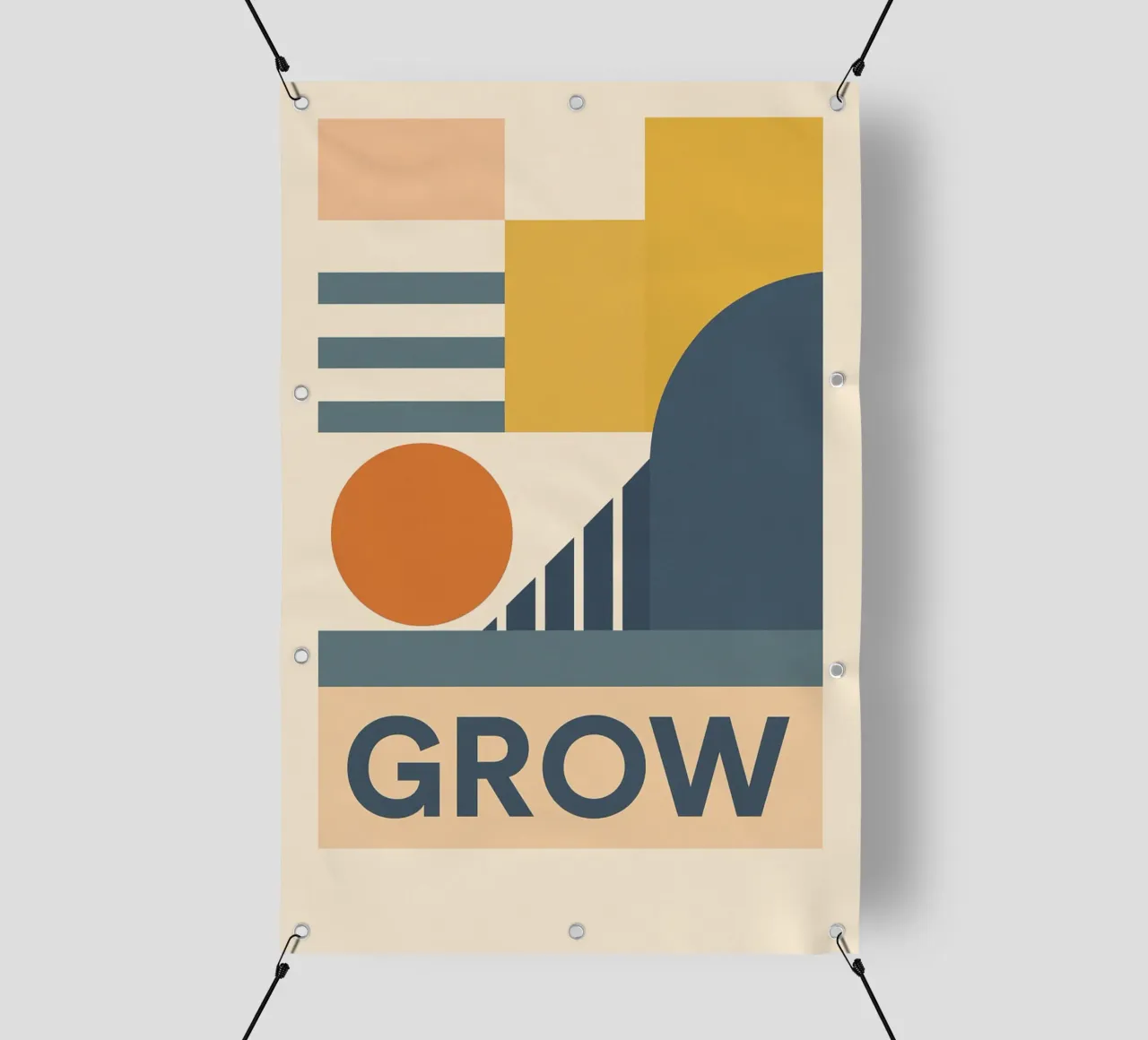 Grow - Bauhausstil PVC Plane von Studio M