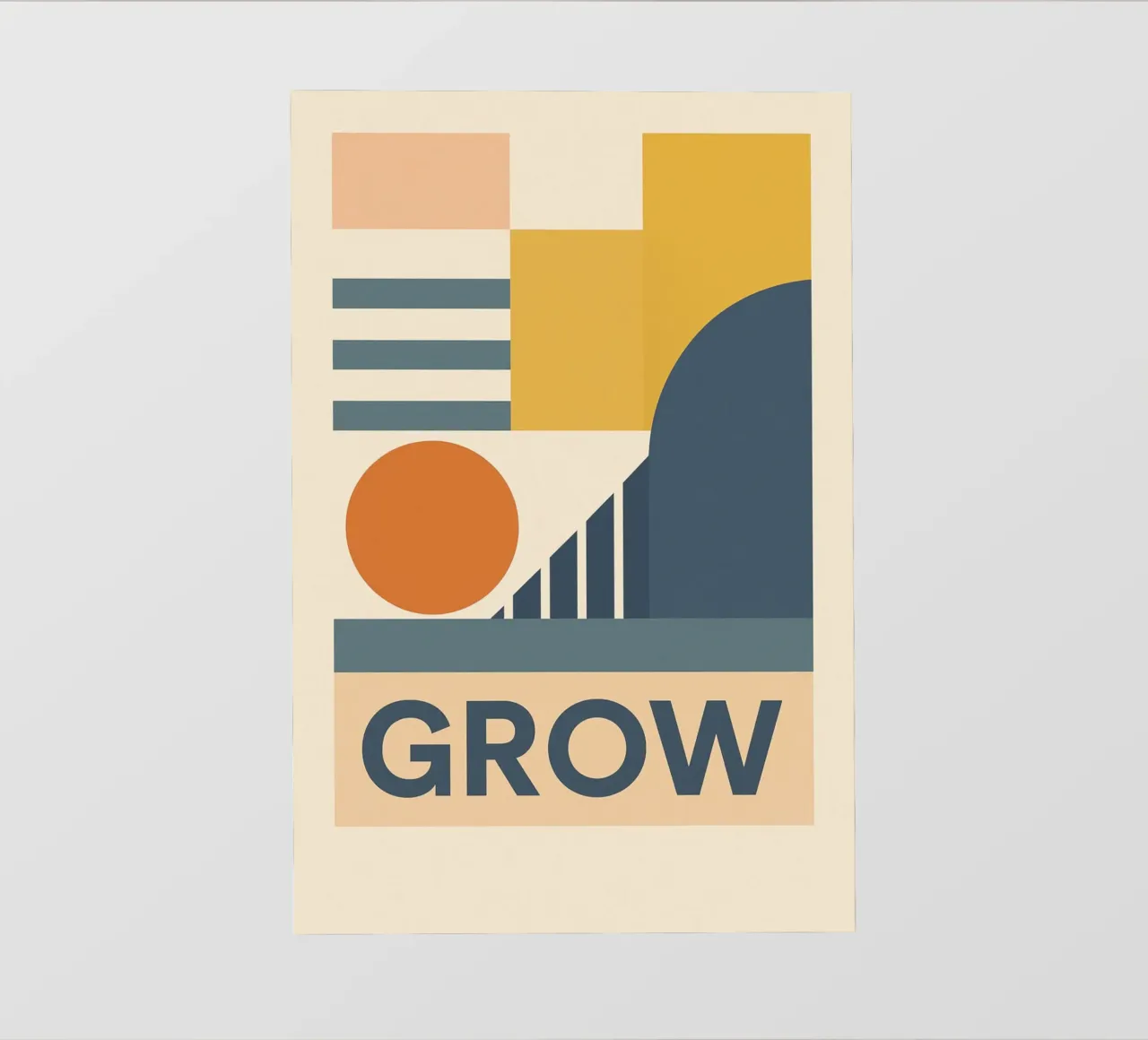 Grow - Bauhausstil PVC Plane von Studio M