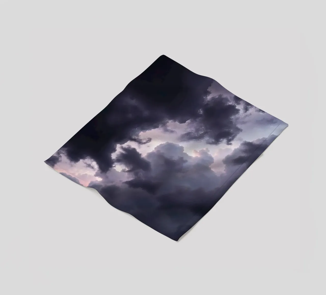 Dark and moody cloud formations create a dramatic sky fleece blanket by DesignDoodle
