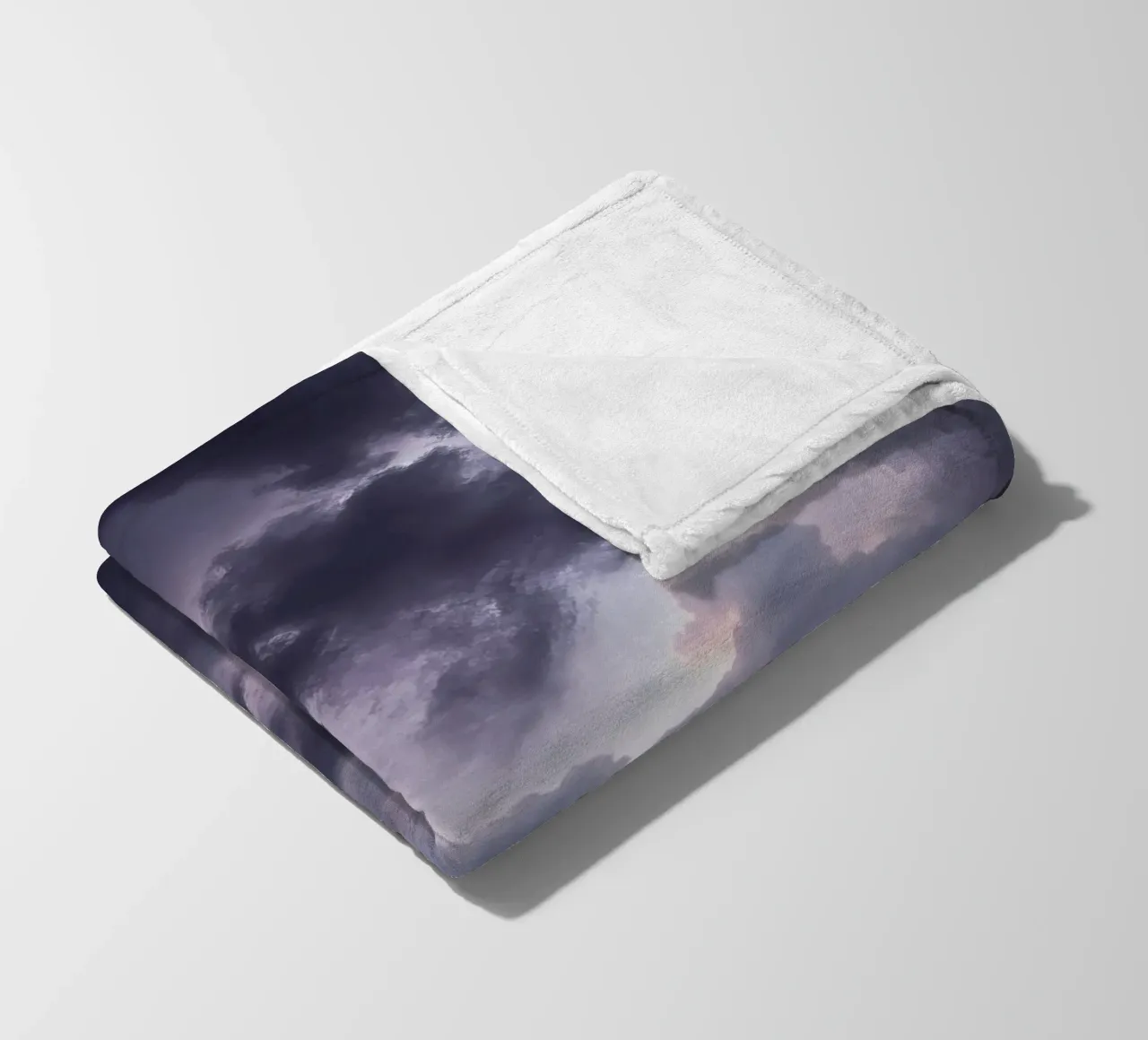 Dark and moody cloud formations create a dramatic sky fleece blanket by DesignDoodle