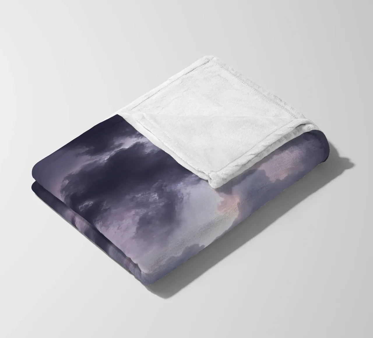 Dark and moody cloud formations create a dramatic sky fleece blanket by DesignDoodle