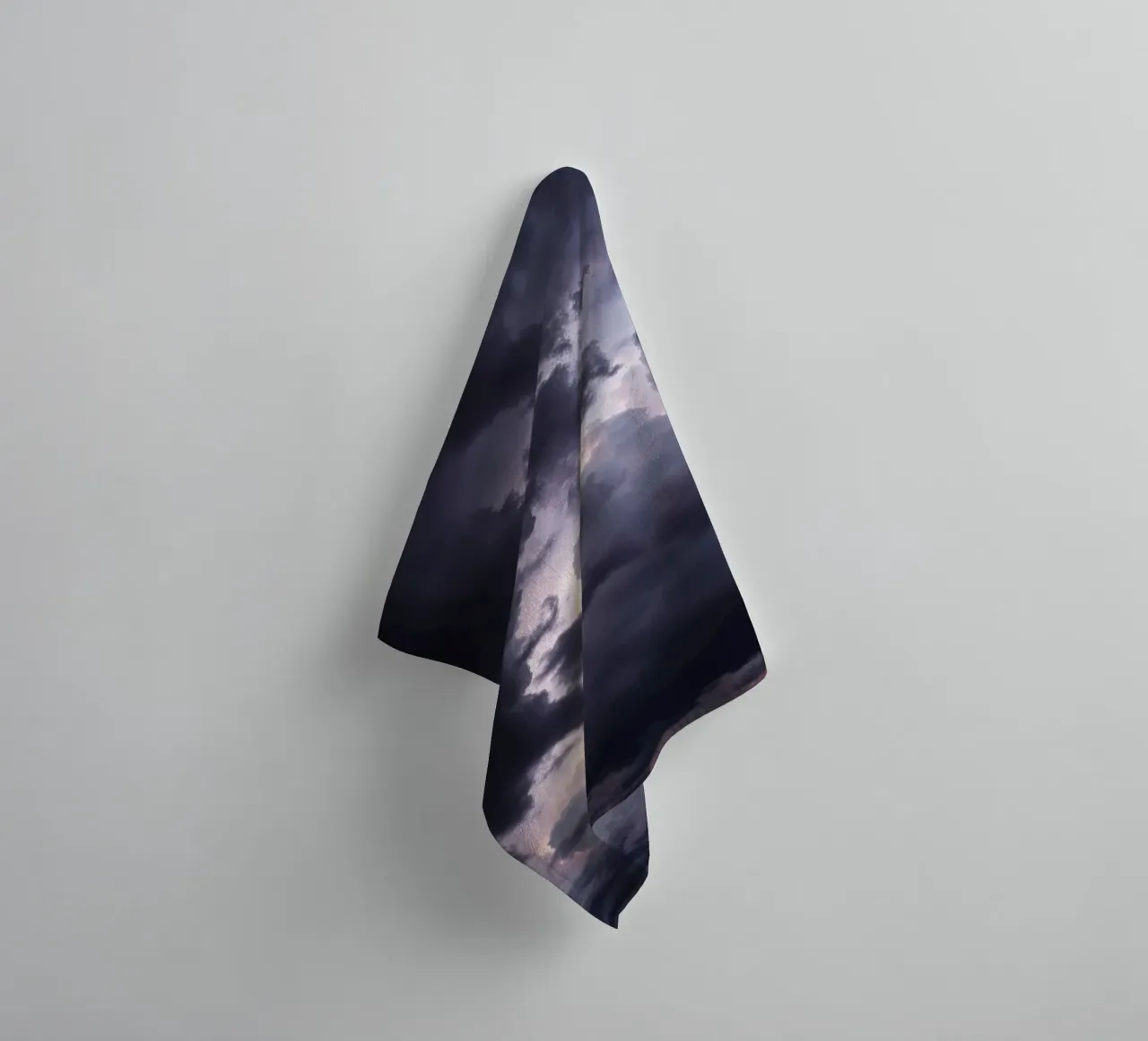 Dark and moody cloud formations create a dramatic sky towel by DesignDoodle