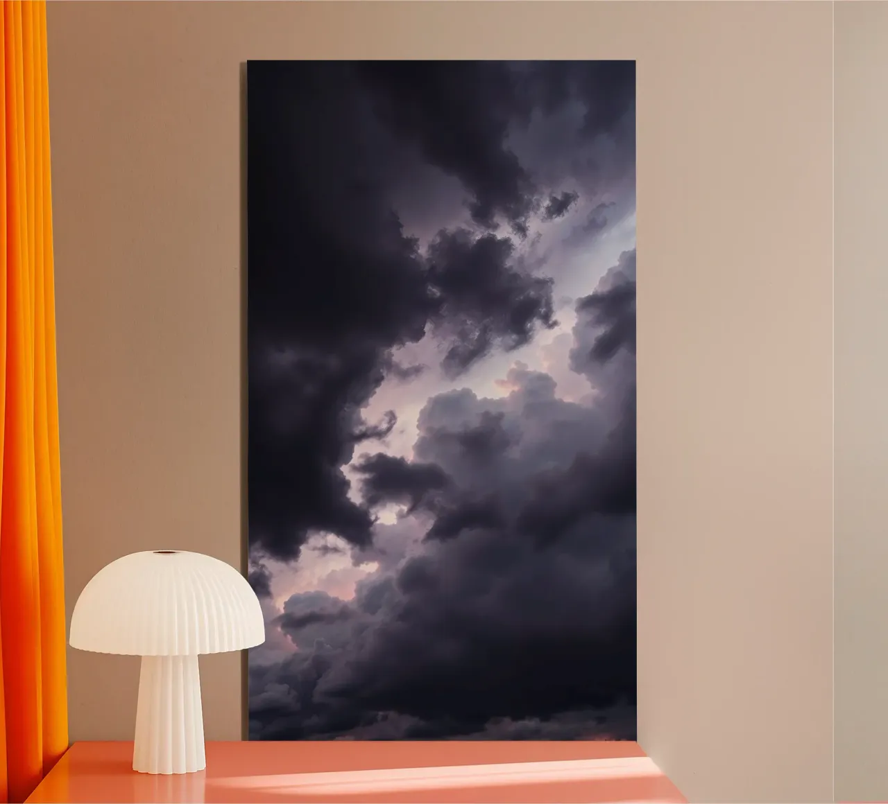 Dark and moody cloud formations create a dramatic sky alu-dibond by DesignDoodle
