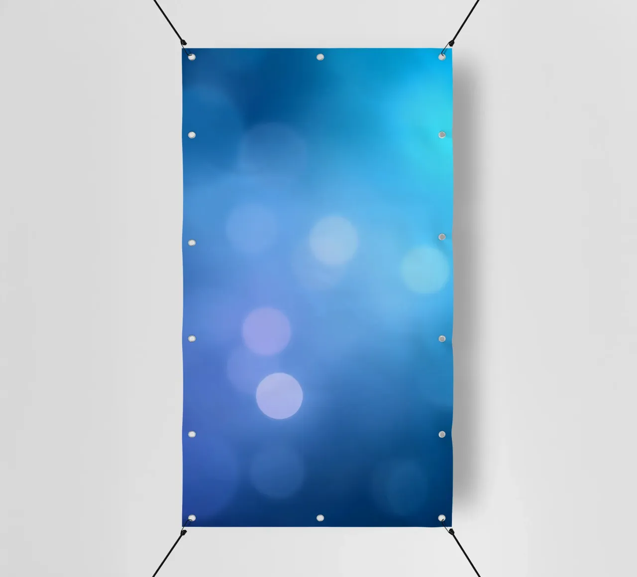Levendig blauw en paars abstract ontwerp met subtiele bokeh pvc-zeil van DesignDoodle