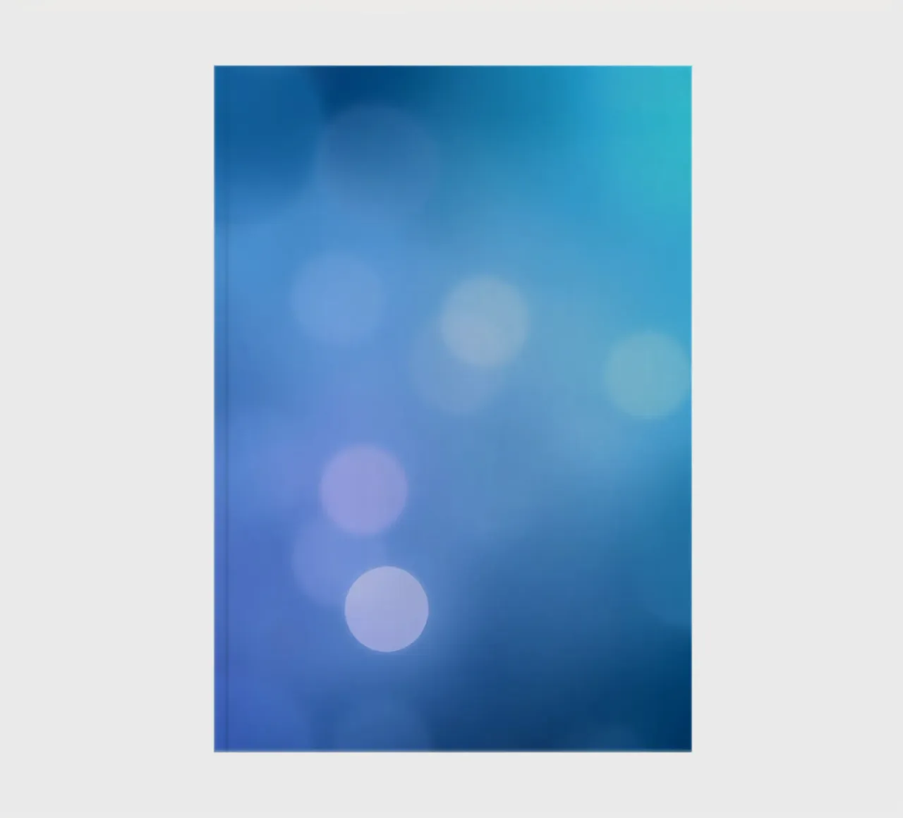 Vibrant blue and purple abstract design with subtle bokeh notebook by DesignDoodle