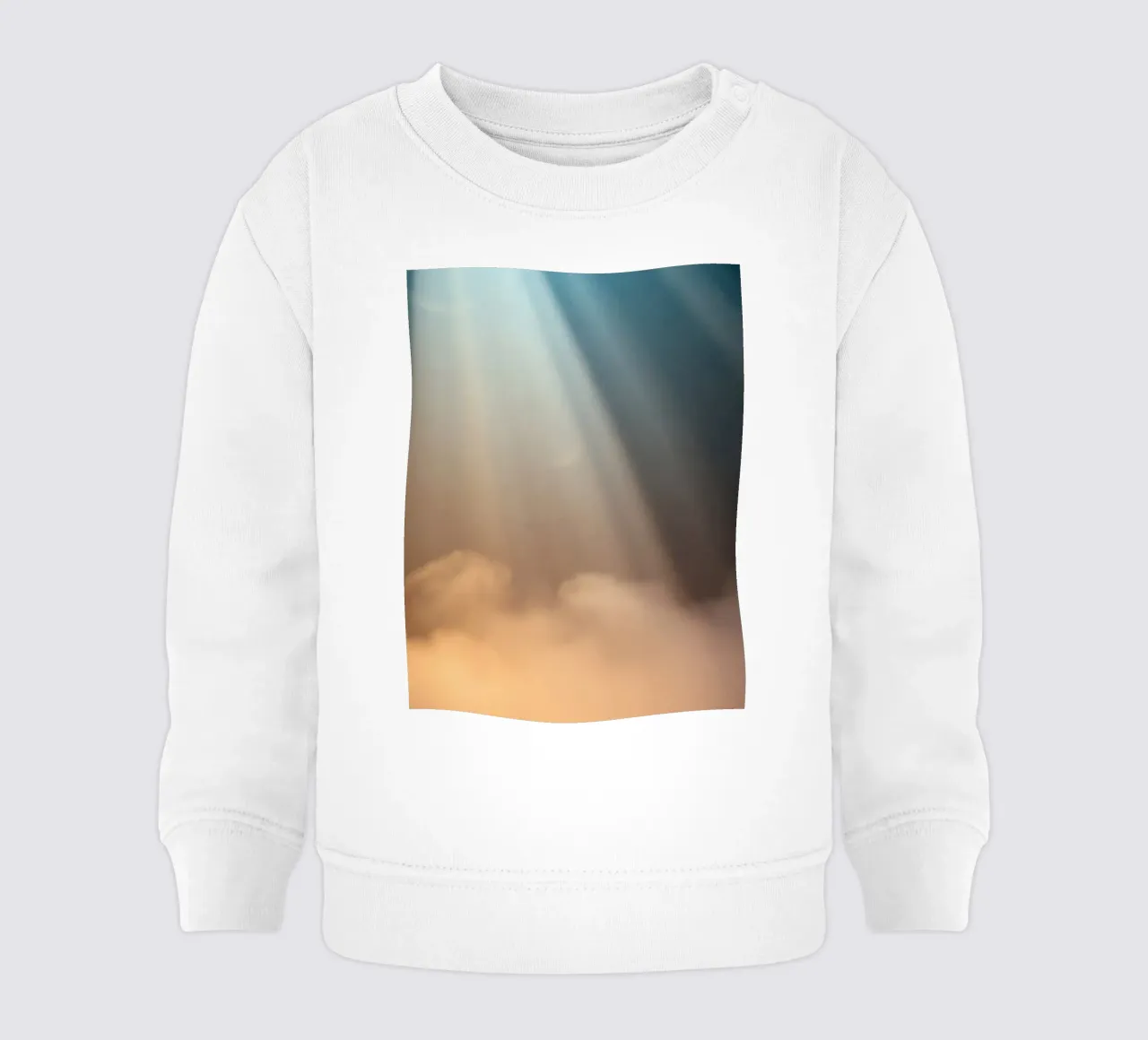Fond abstrait doux avec un rayon de lumière perçant le brouillard sweat pour bébé de DesignDoodle