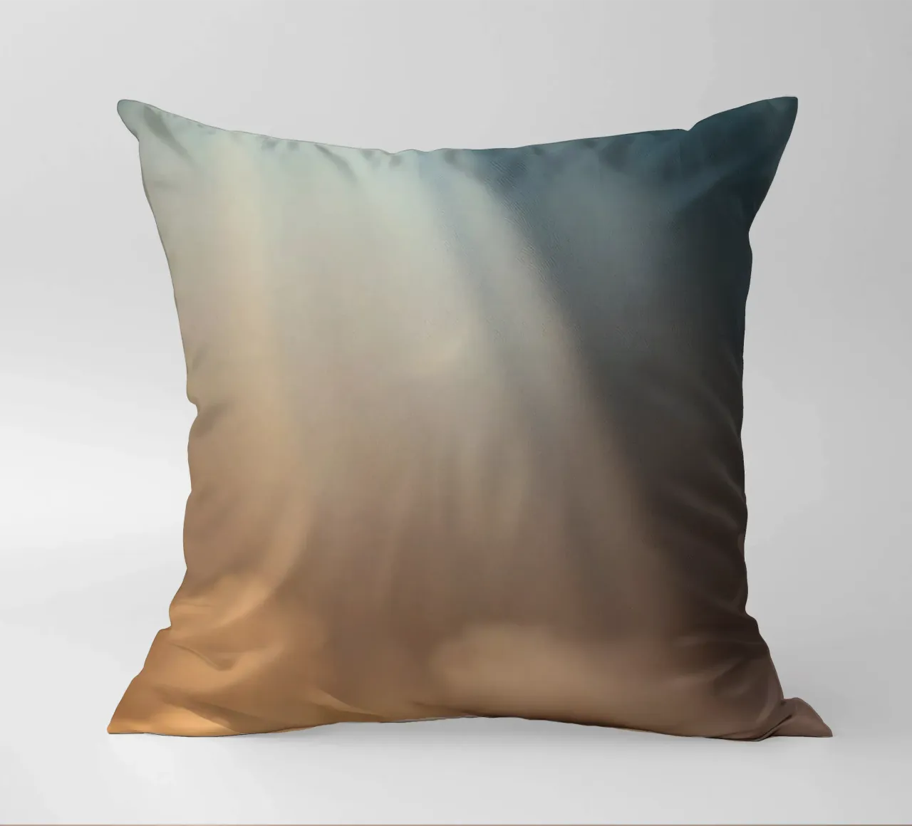 Soft abstract background with light ray piercing through fog decorative cushion by DesignDoodle