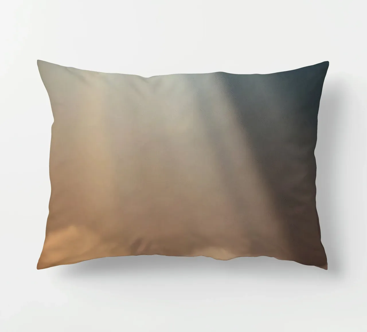 Soft abstract background with light ray piercing through fog decorative cushion by DesignDoodle