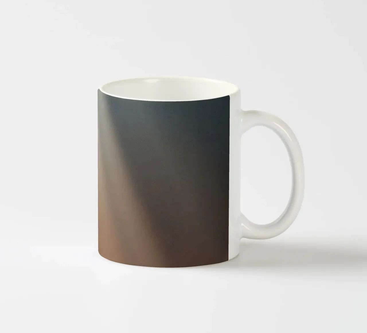 Soft abstract background with light ray piercing through fog ceramic mug by DesignDoodle