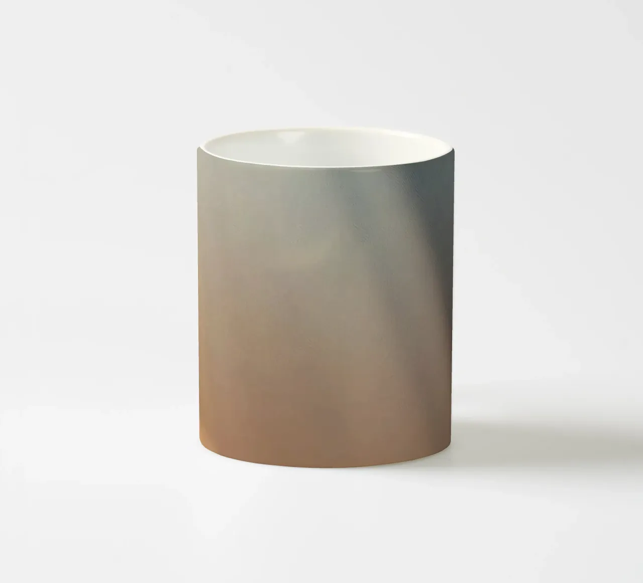 Soft abstract background with light ray piercing through fog ceramic mug by DesignDoodle