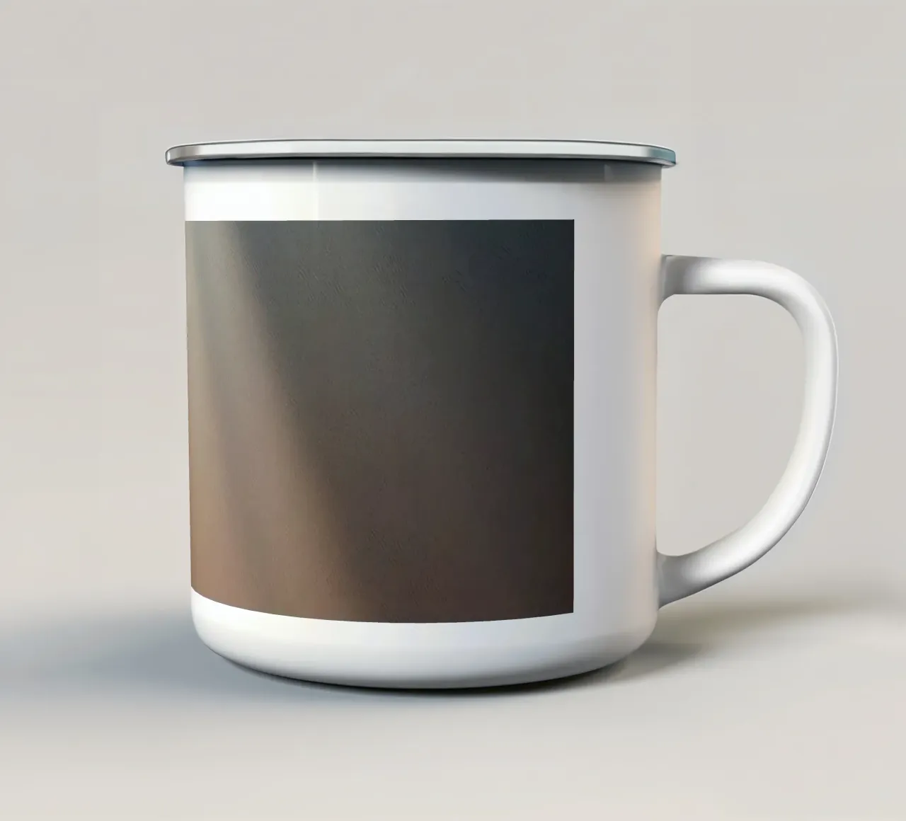 Soft abstract background with light ray piercing through fog enamel mug by DesignDoodle