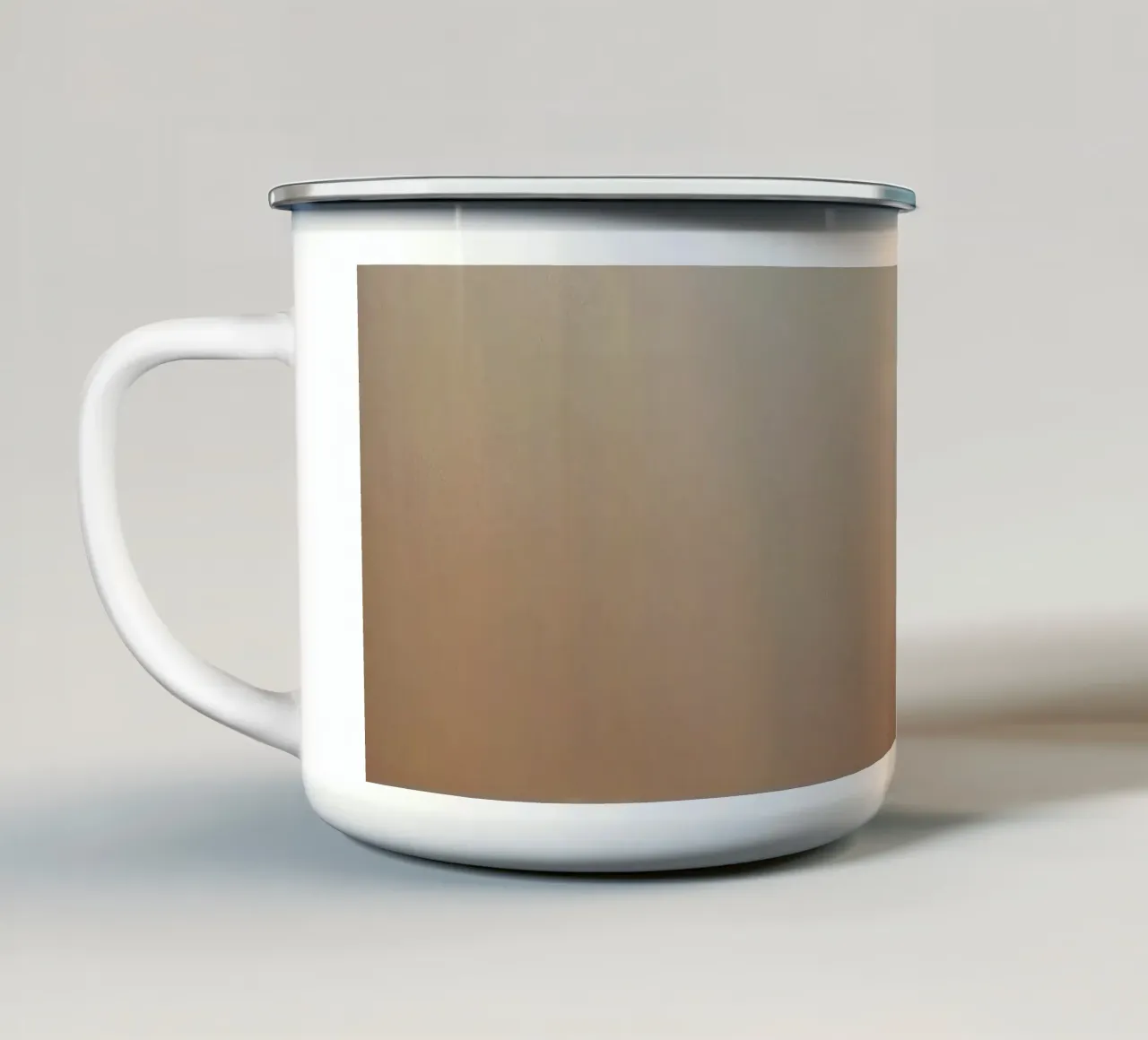 Soft abstract background with light ray piercing through fog enamel mug by DesignDoodle
