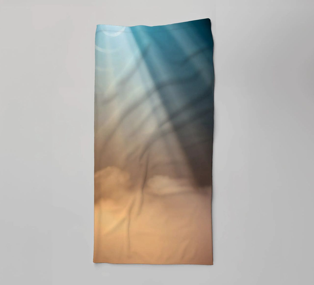 Soft abstract background with light ray piercing through fog towel by DesignDoodle