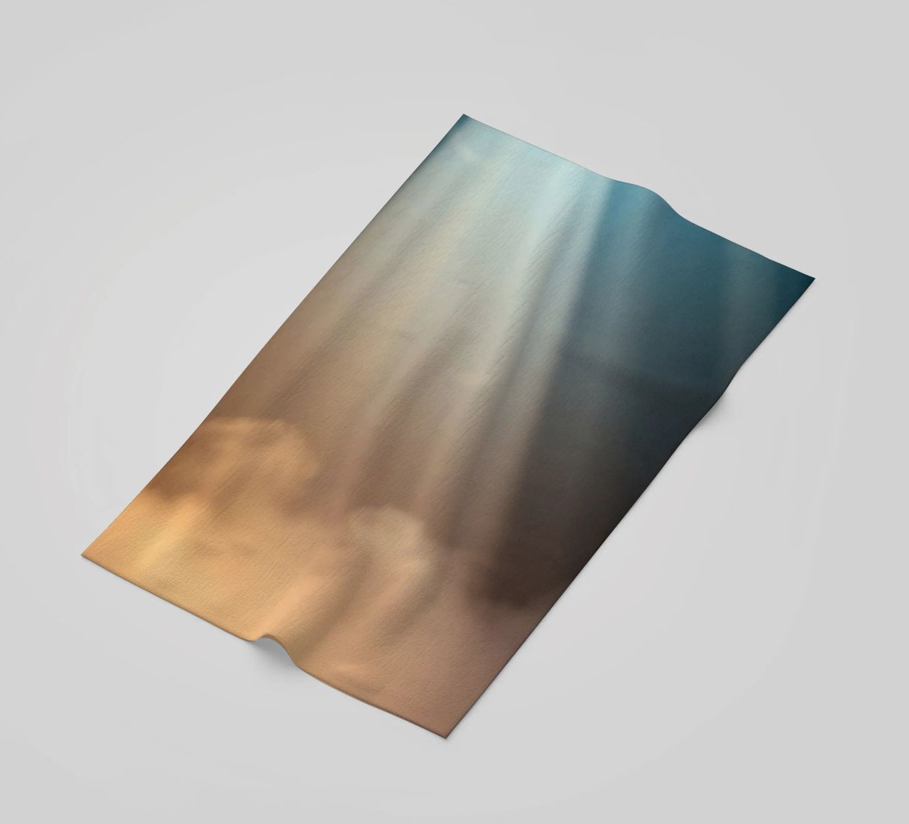 Morbido sfondo astratto con raggio di luce che attraversa la nebbia telo mare da DesignDoodle