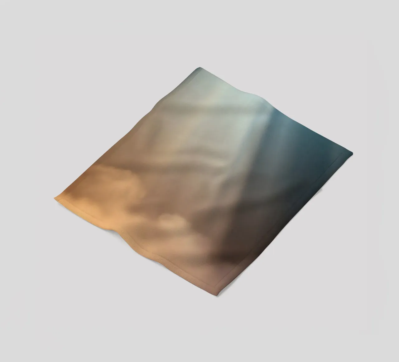 Fond abstrait doux avec un rayon de lumière perçant le brouillard plaid polaire de DesignDoodle