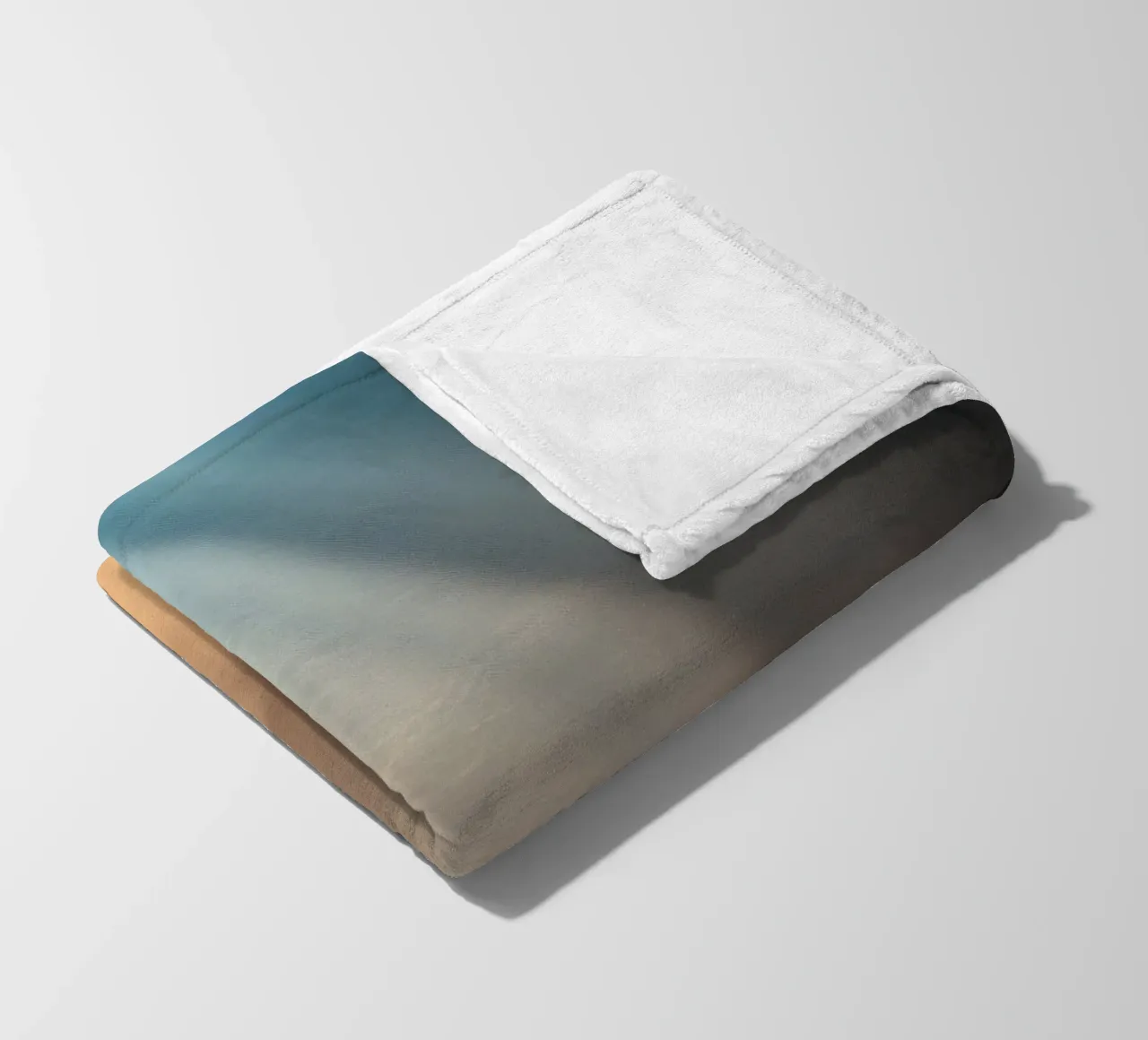Soft abstract background with light ray piercing through fog fleece blanket by DesignDoodle