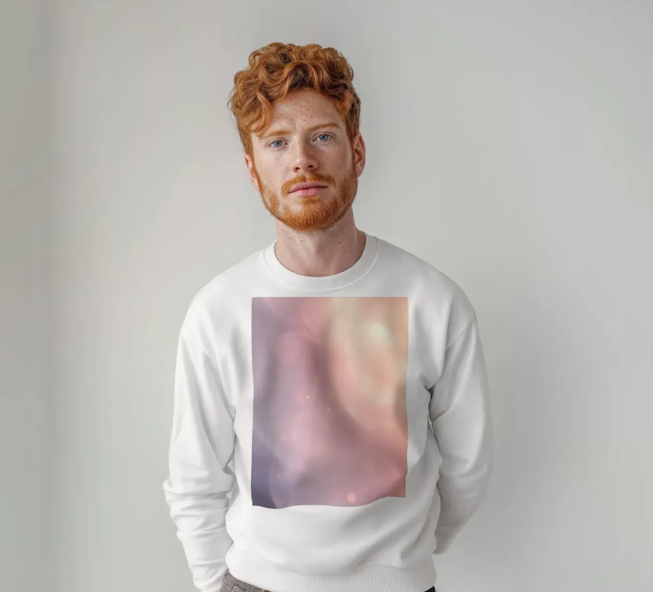 Elegant abstract pastel background with soft gradients sweatshirt by DesignDoodle