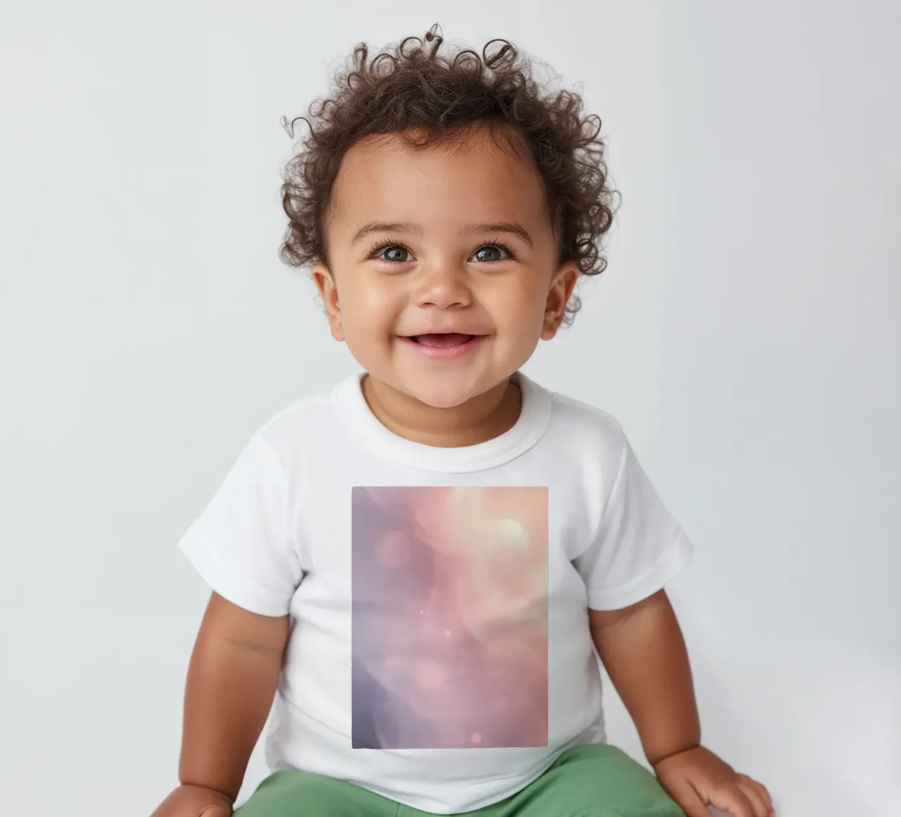 Elegant abstract pastel background with soft gradients baby t-shirt by DesignDoodle