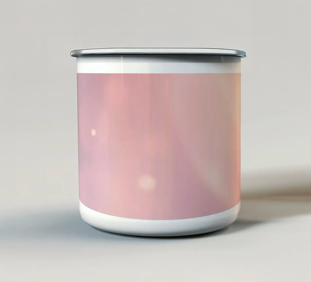 Eleganter abstrakter pastellfarbener Hintergrund mit weichen Farbverläufen Emaille Tasse von DesignDoodle