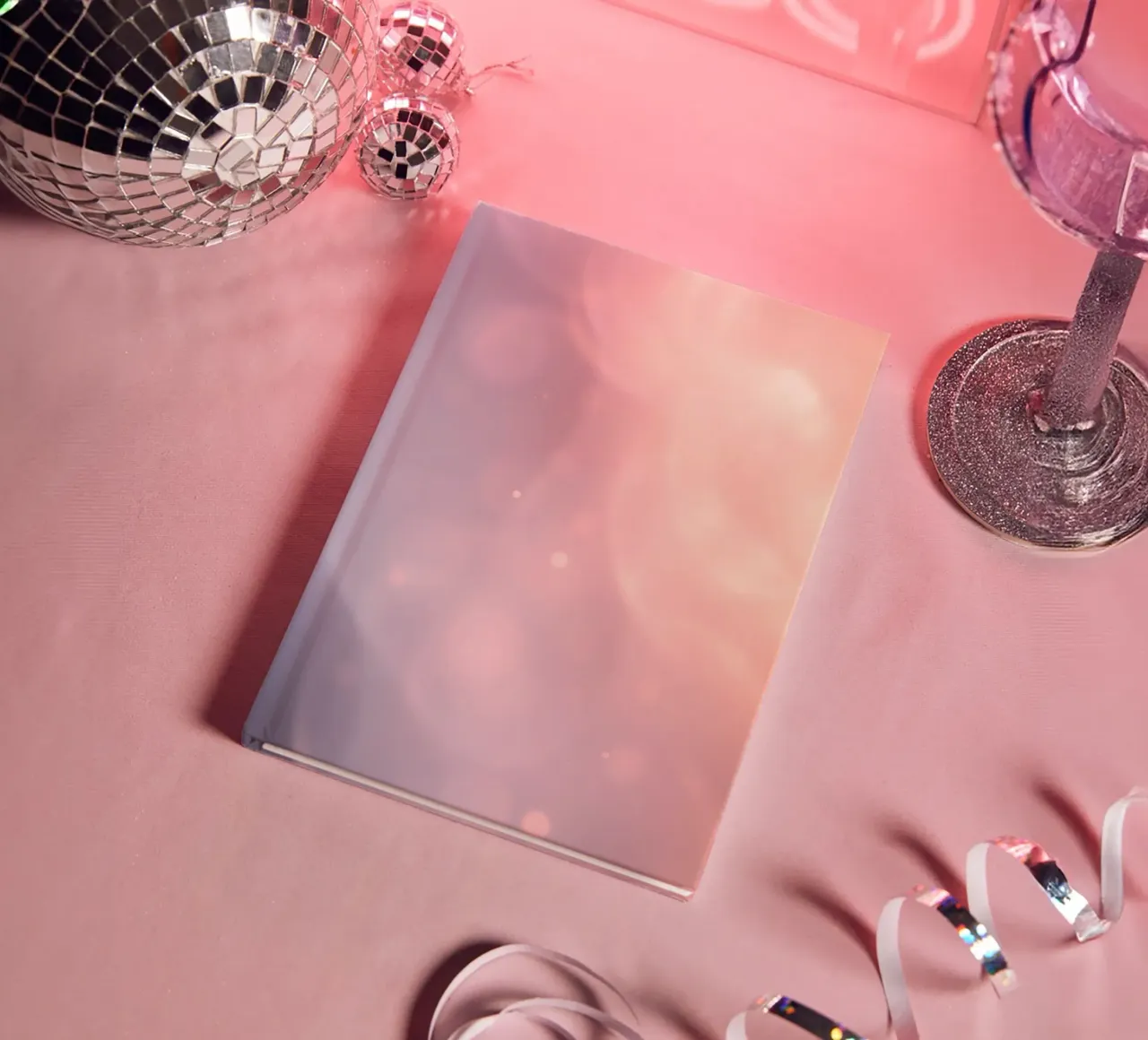 Elegant abstract pastel background with soft gradients notebook by DesignDoodle