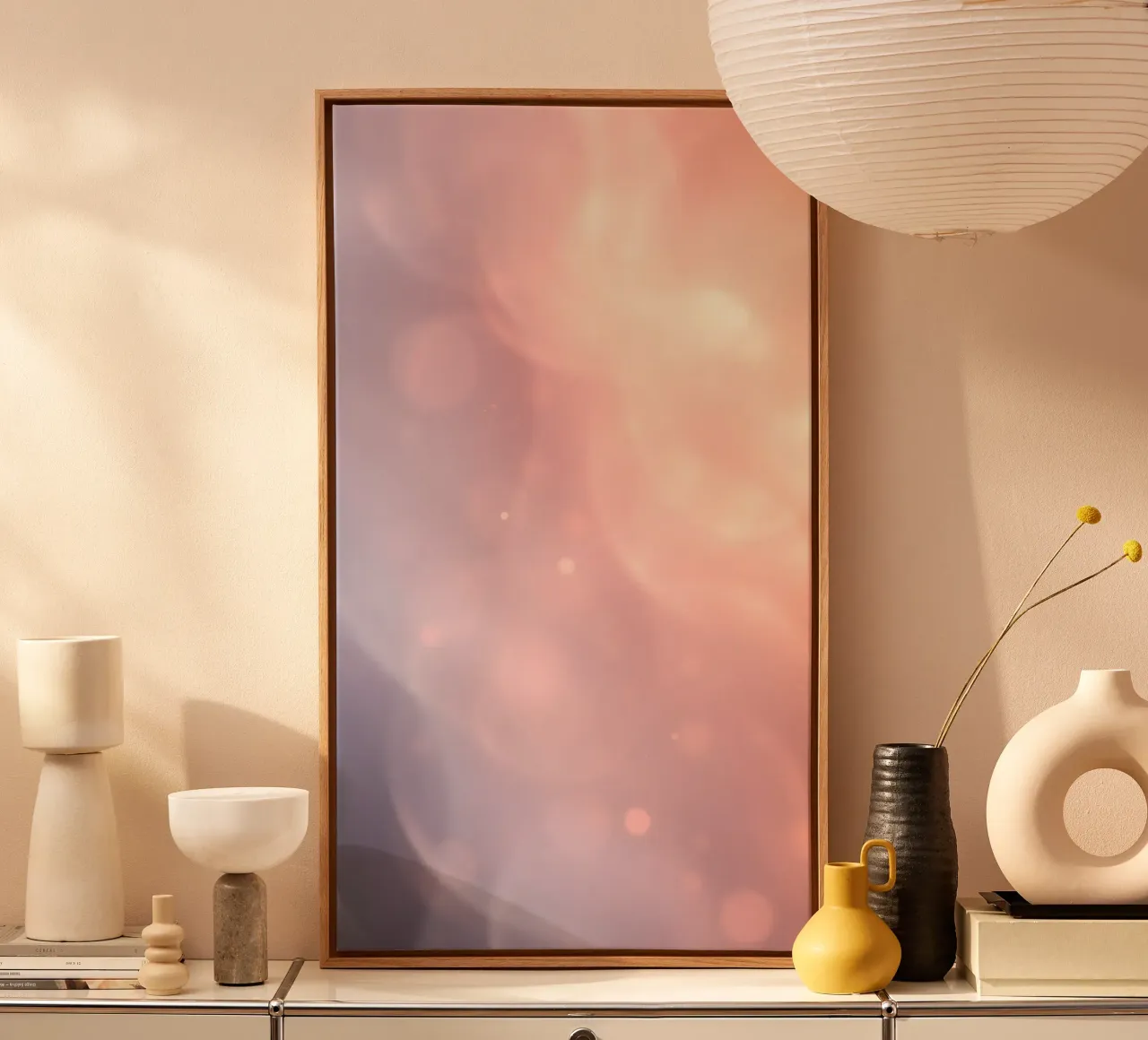 Elegant abstract pastel background with soft gradients canvas by DesignDoodle