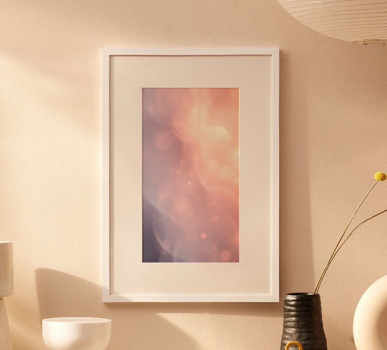 Eleganter abstrakter pastellfarbener Hintergrund mit weichen Farbverläufen Hahnemühle von DesignDoodle