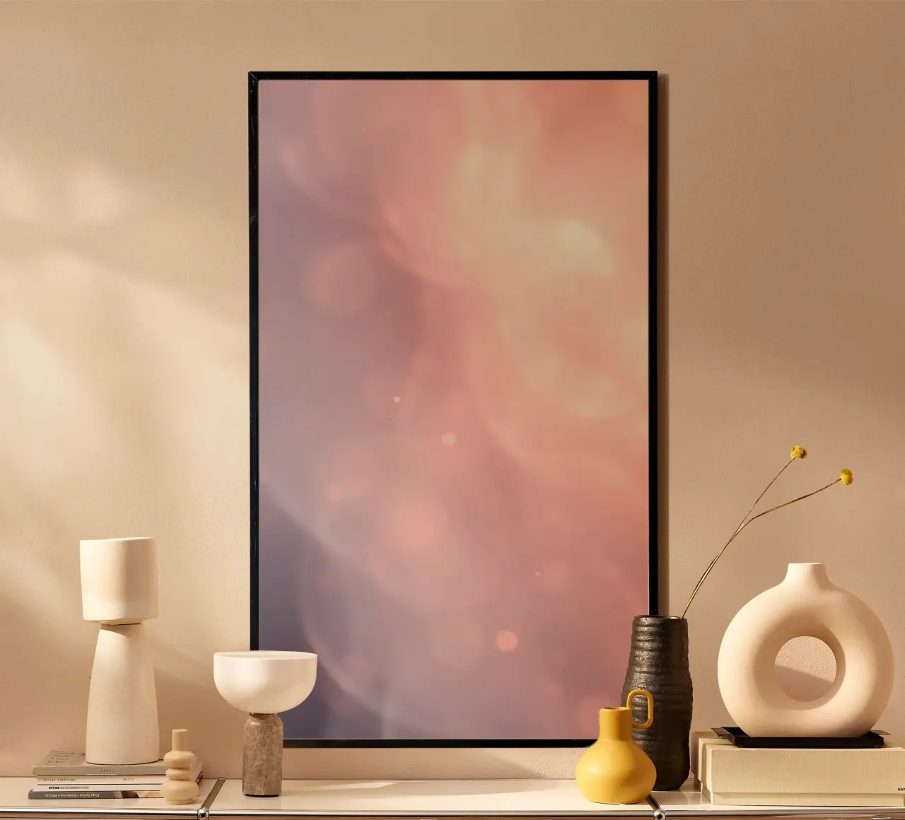 Elegante abstracte pastelachtergrond met zachte verlopen hahnemühle van DesignDoodle