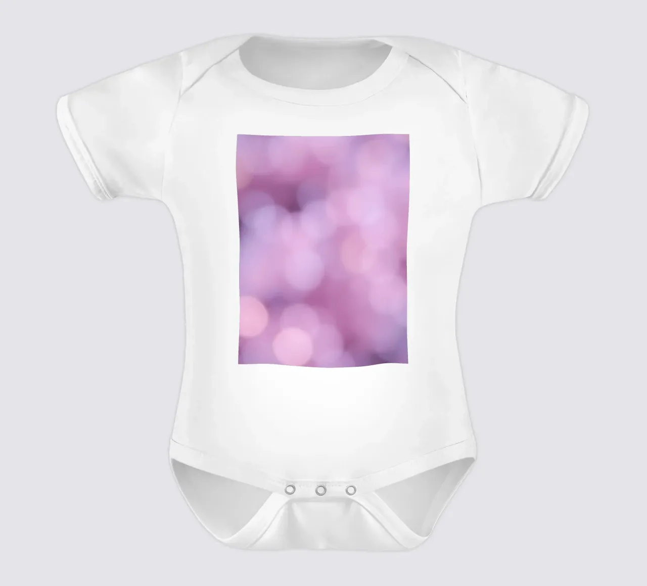 Kleurrijke abstracte bokeh-achtergrond met zachte roze tinten babyrompertje korte mouwen van DesignDoodle