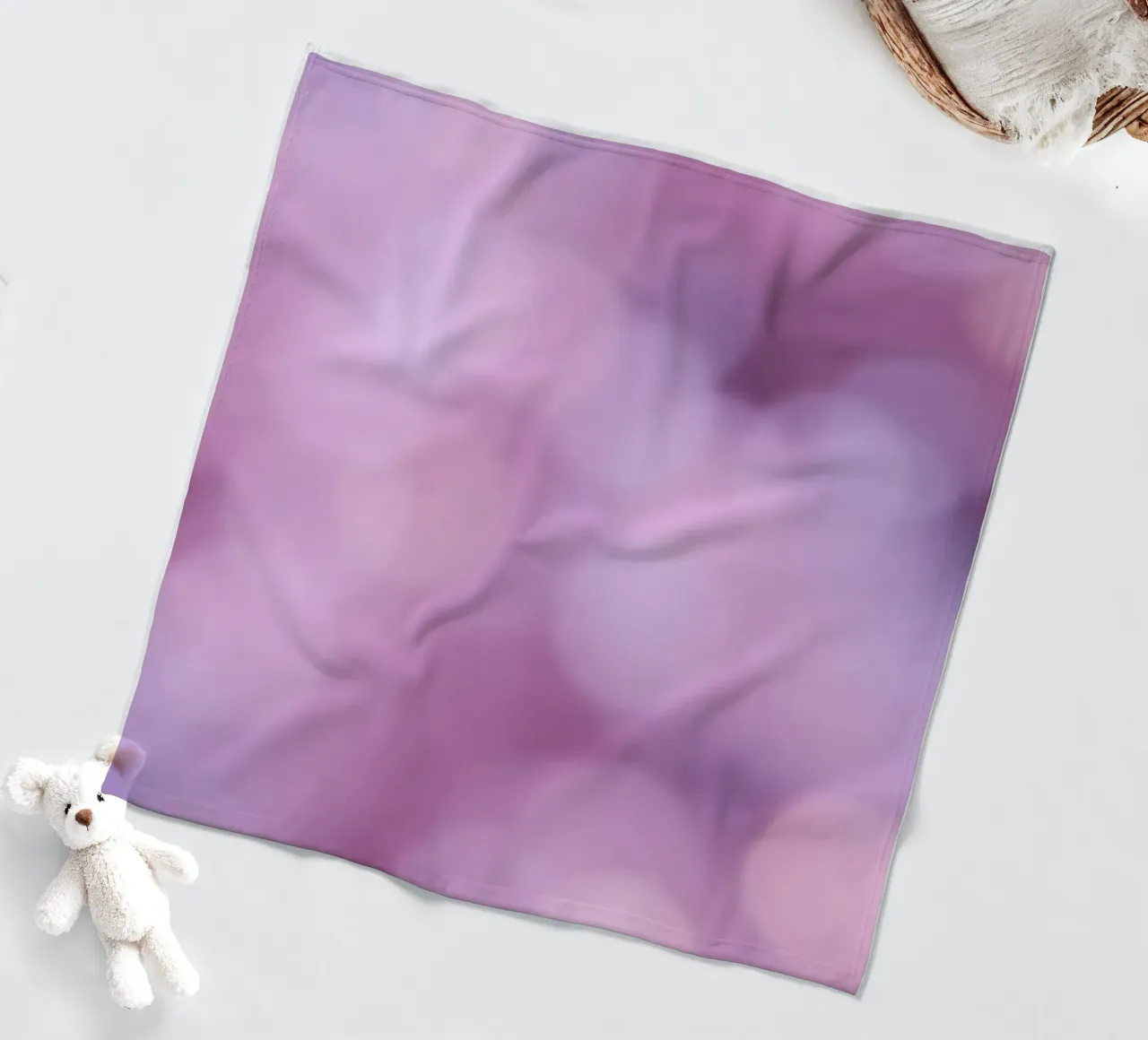 Kleurrijke abstracte bokeh-achtergrond met zachte roze tinten fleecedeken van DesignDoodle