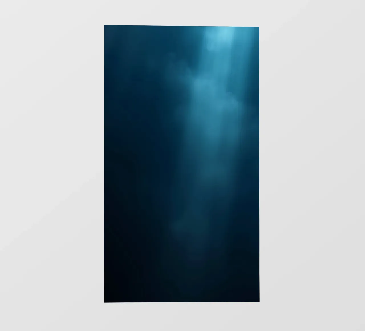 Disegno astratto subacqueo con toni blu tenui e fluidi pellicola backlit da DesignDoodle