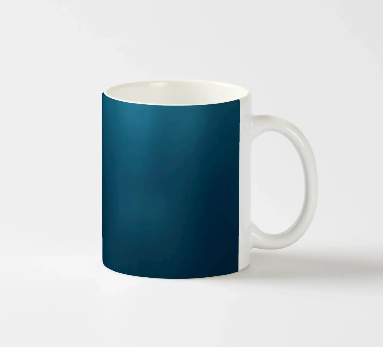 abstract underwater design with flowing soft blue tones ceramic mug by DesignDoodle