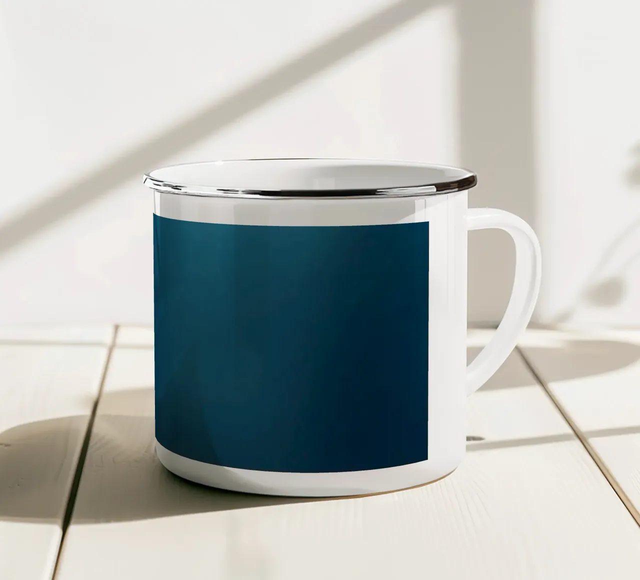 abstract underwater design with flowing soft blue tones enamel mug by DesignDoodle
