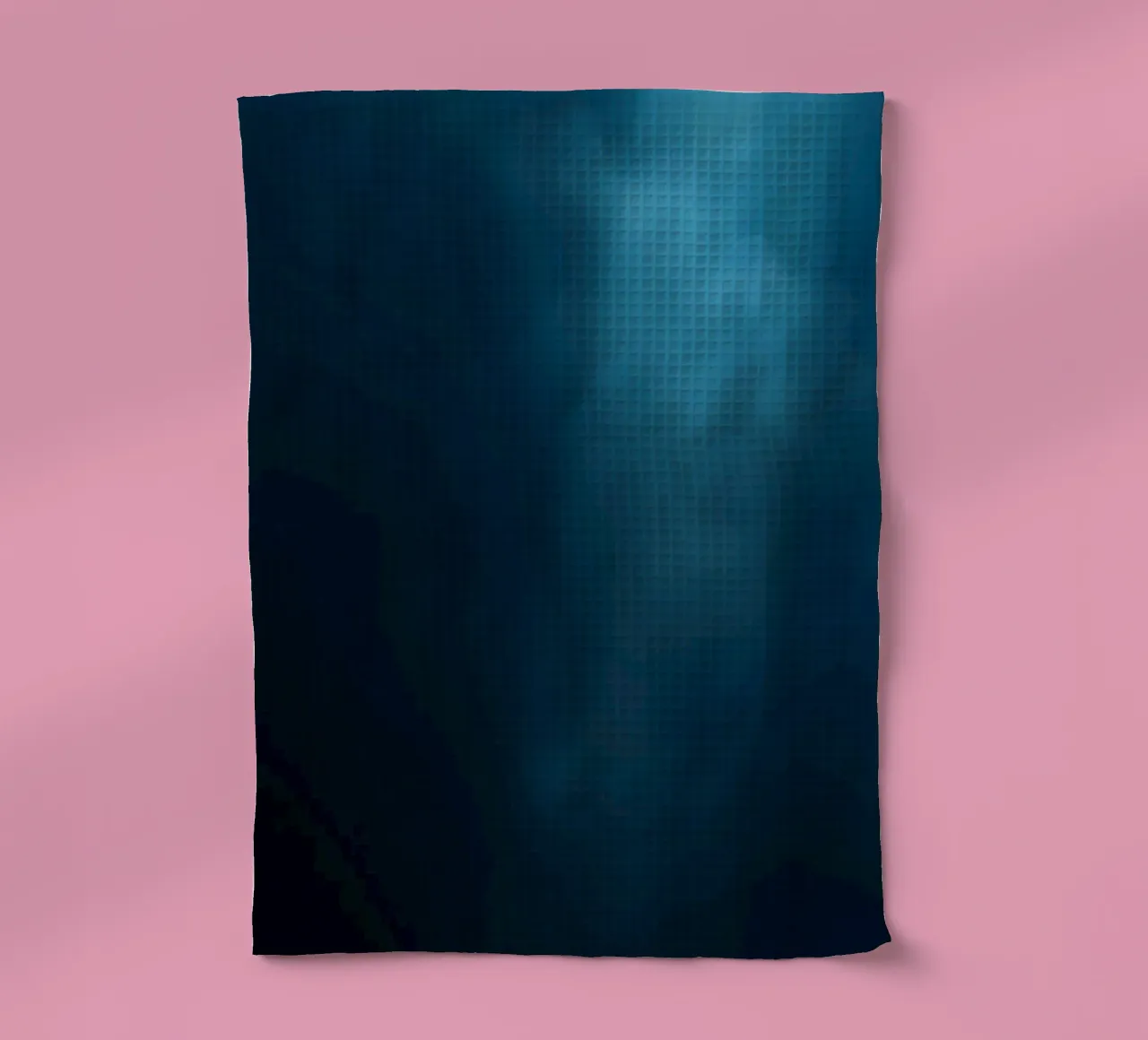 abstraktes Unterwasserdesign mit fließenden, weichen Blautönen Geschirrtuch von DesignDoodle