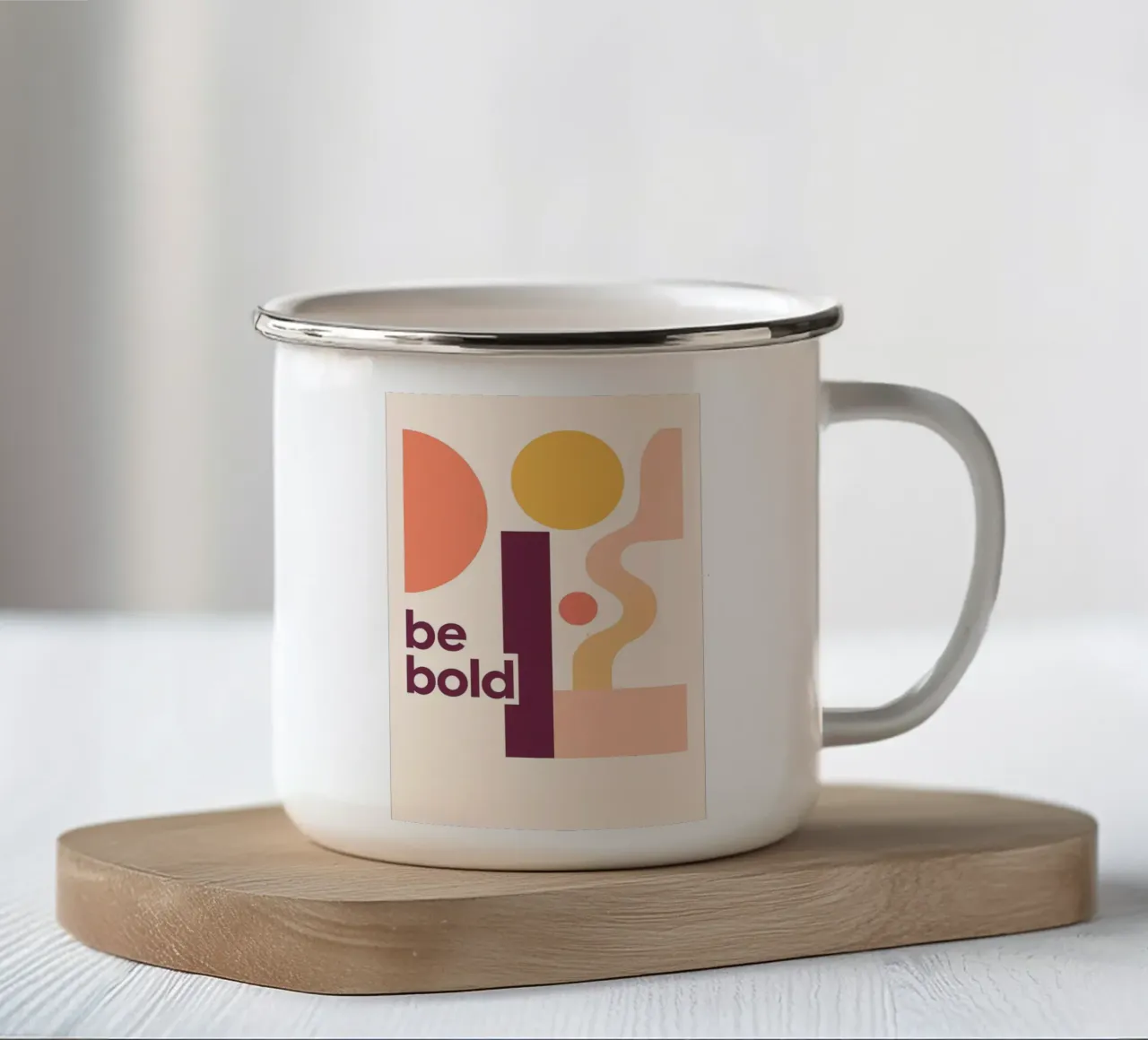 Be bold - moderner Bauhausstil tazza in smalto da Studio M