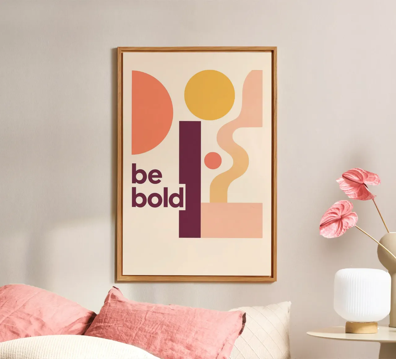 Be bold - moderner Bauhausstil Alu-Dibond von Studio M