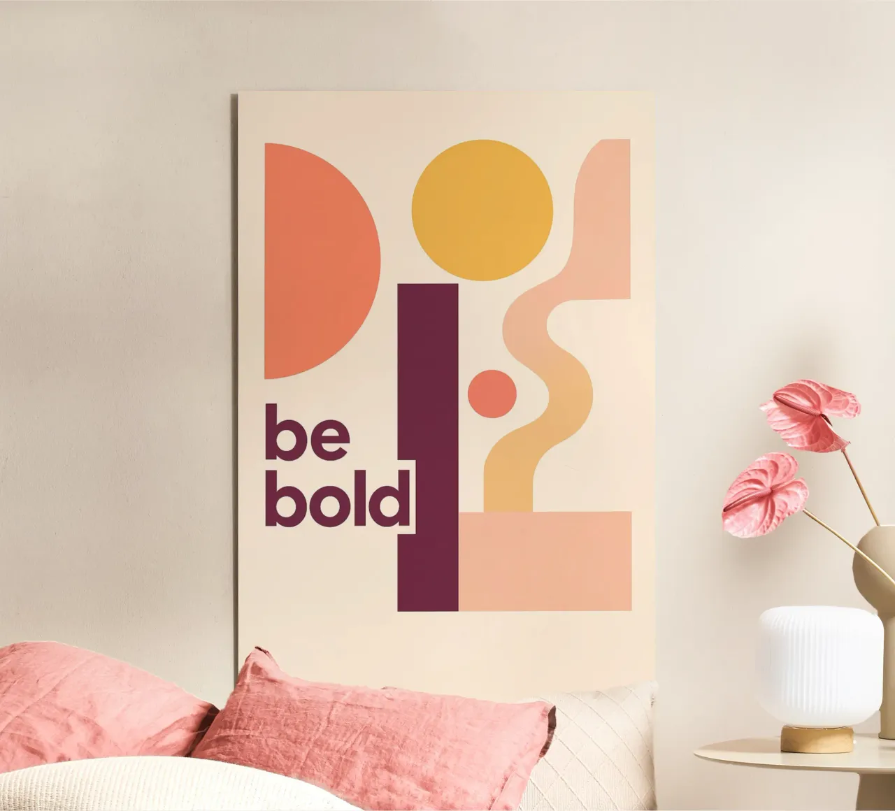Be bold - moderner Bauhausstil Alu-Dibond von Studio M