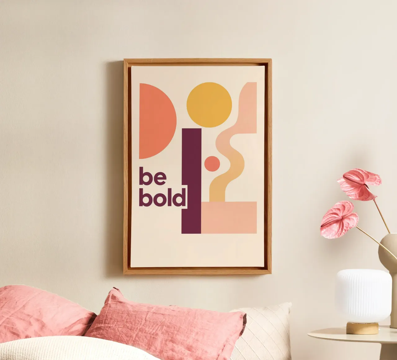 Be bold - moderner Bauhausstil tela con Cornice a cassetta da Studio M