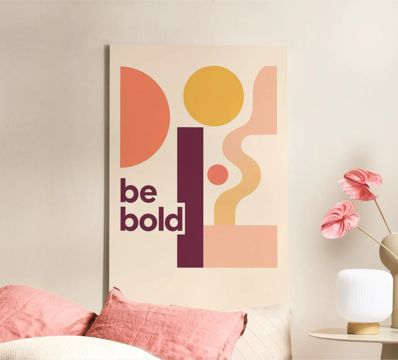 Be bold - moderner Bauhausstil tela con Cornice a cassetta da Studio M