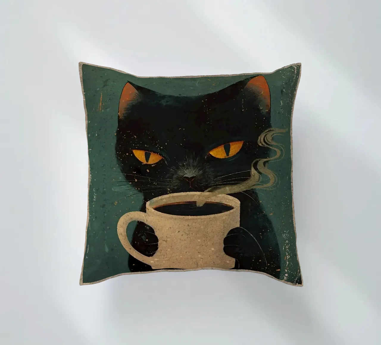 More Espresso, Less Depresso cuscino da Margaret Marie Ostrout