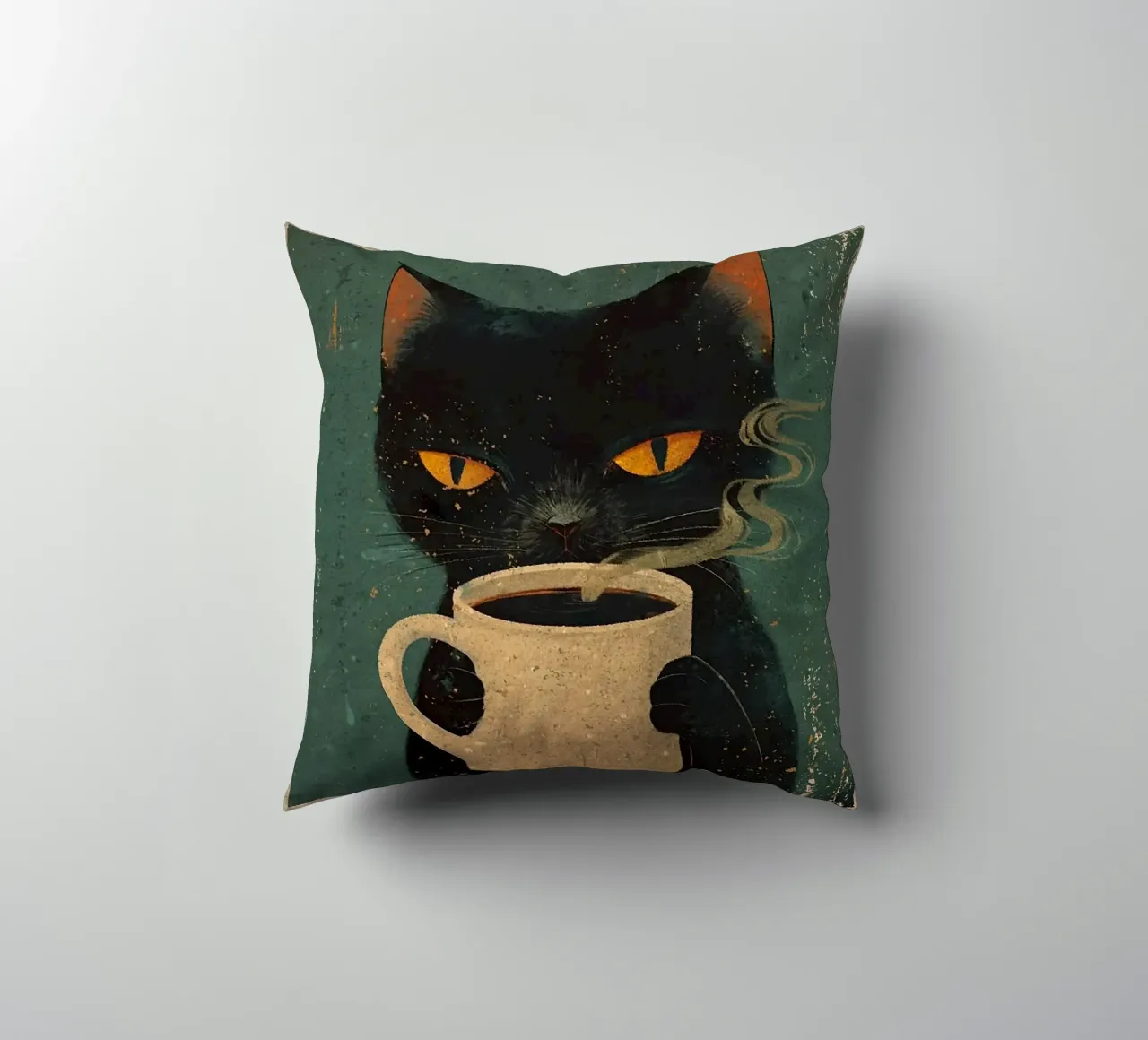 More Espresso, Less Depresso cuscino da Margaret Marie Ostrout