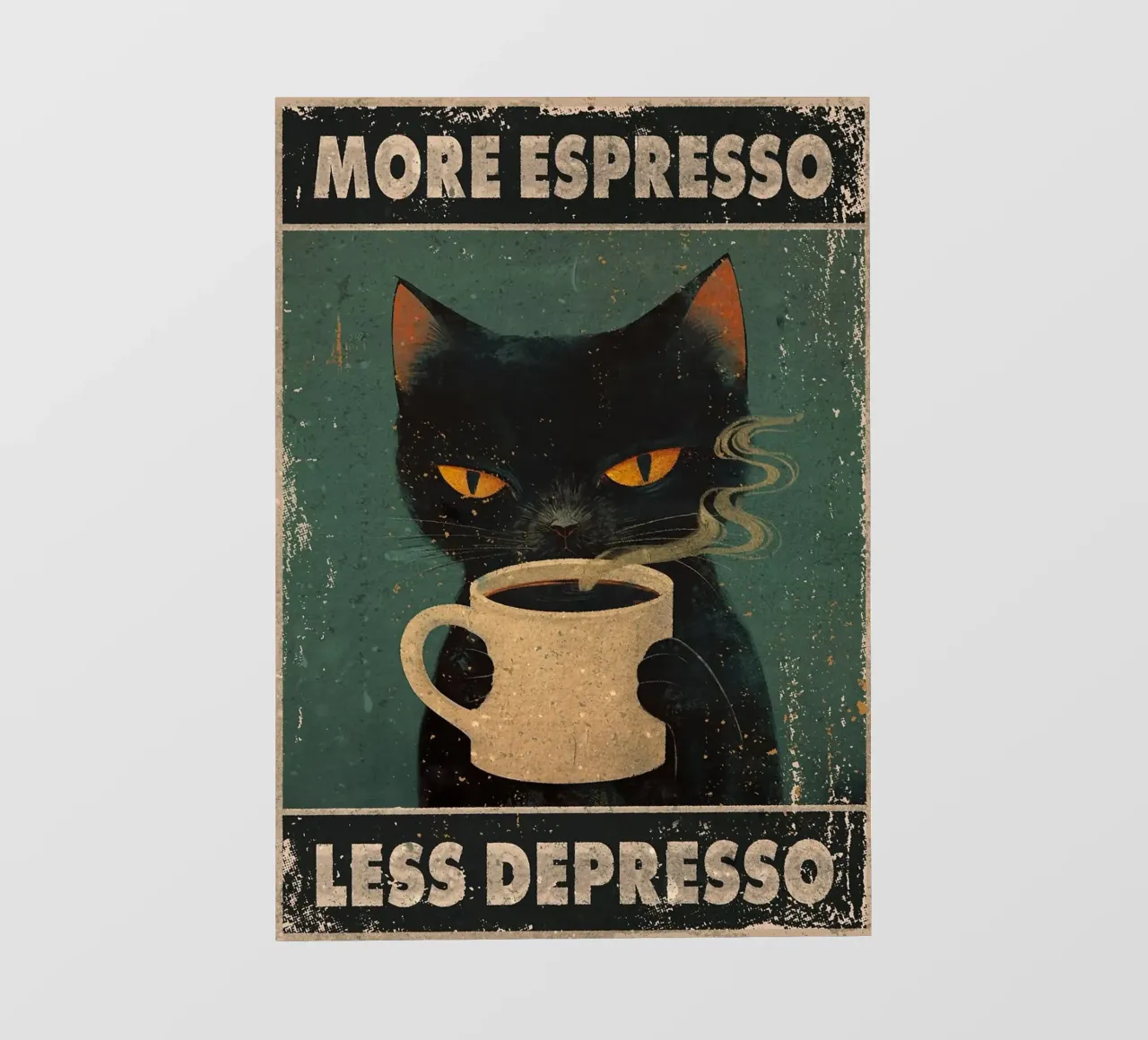 More Espresso, Less Depresso telo in pvc da Margaret Marie Ostrout