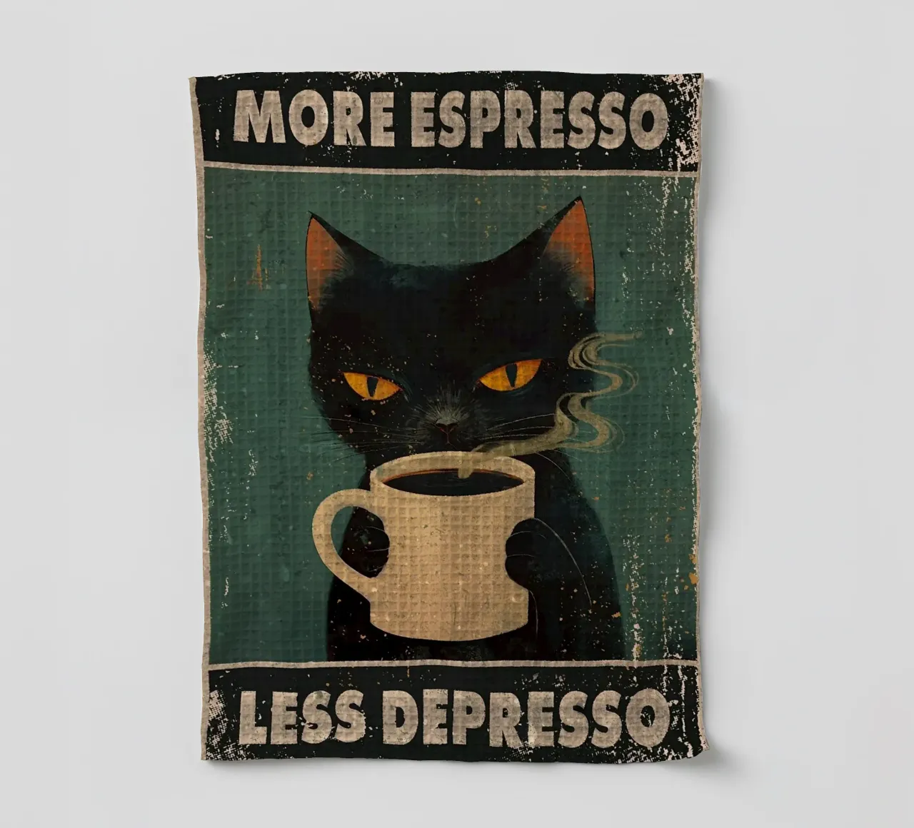 More Espresso, Less Depresso canovaccio da cucina da Margaret Marie Ostrout