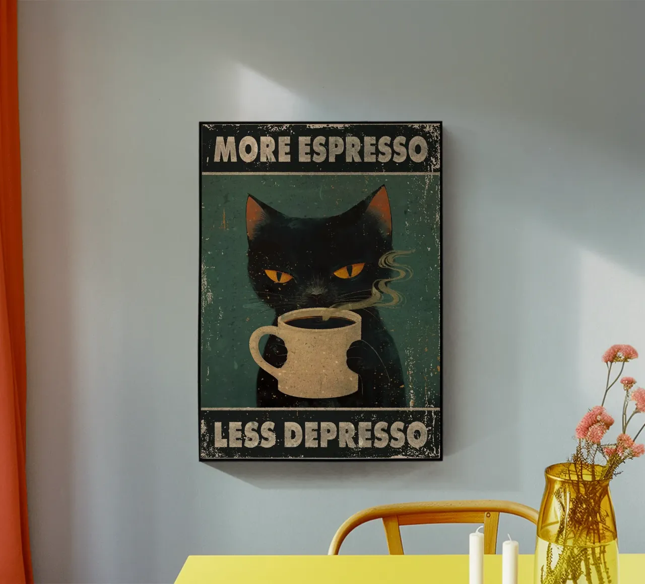 More Espresso, Less Depresso plexiglass da Margaret Marie Ostrout