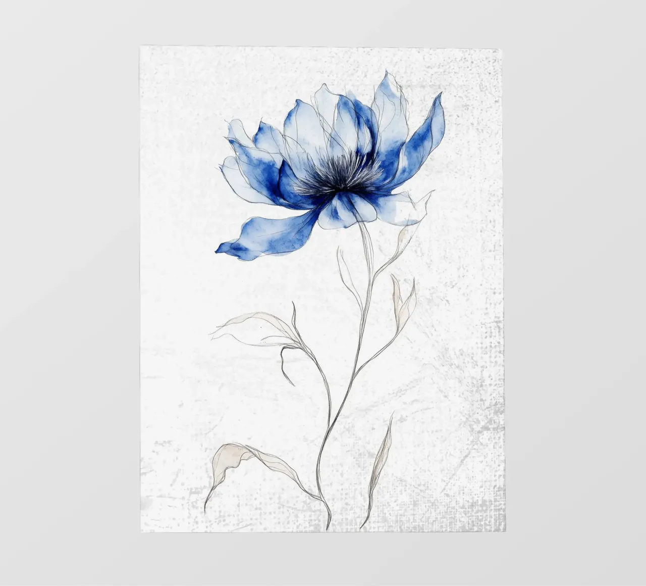 Fiore blu uno telo in pvc da LaylaOzHome