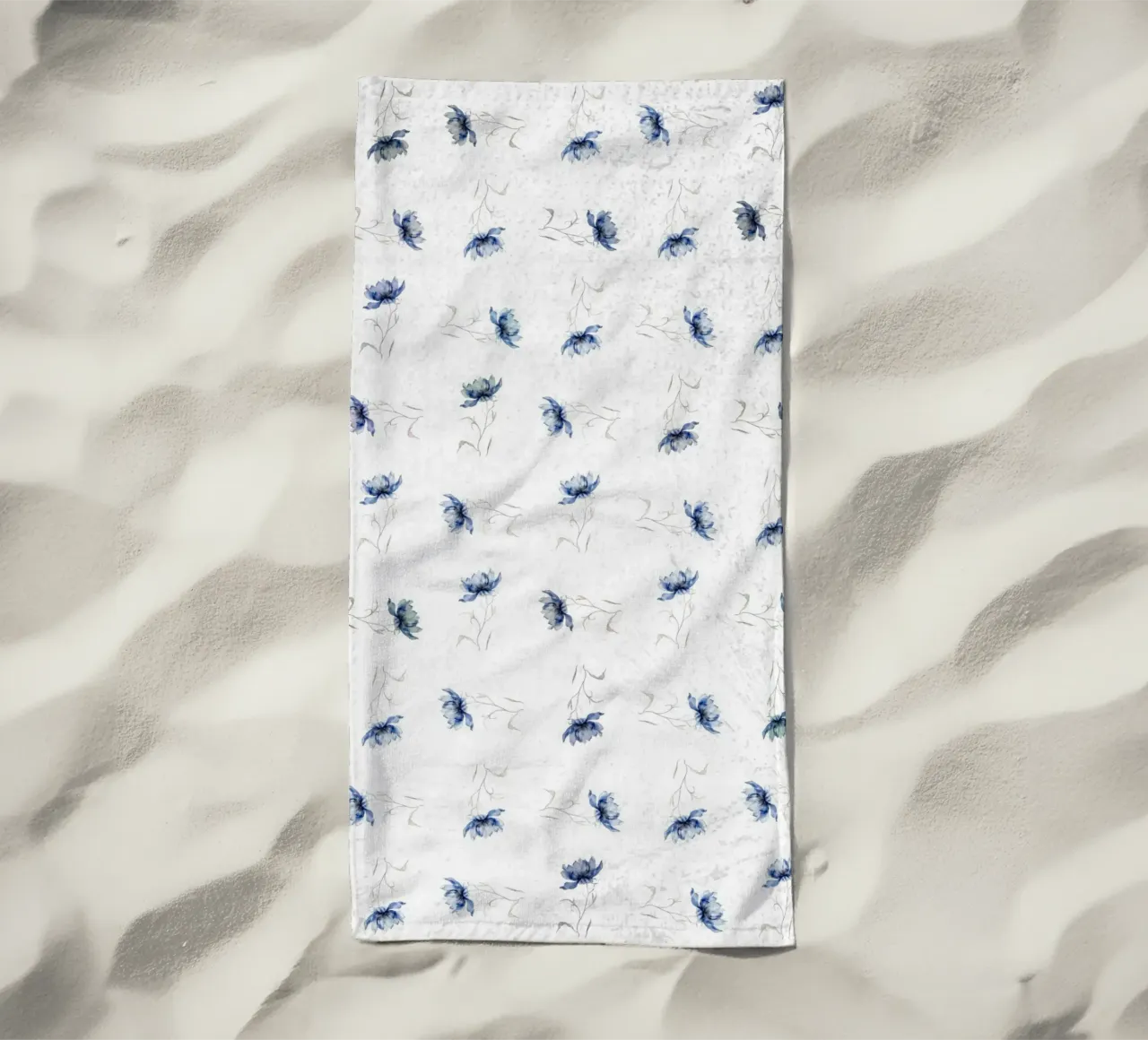 Fiore blu uno telo mare da LaylaOzHome