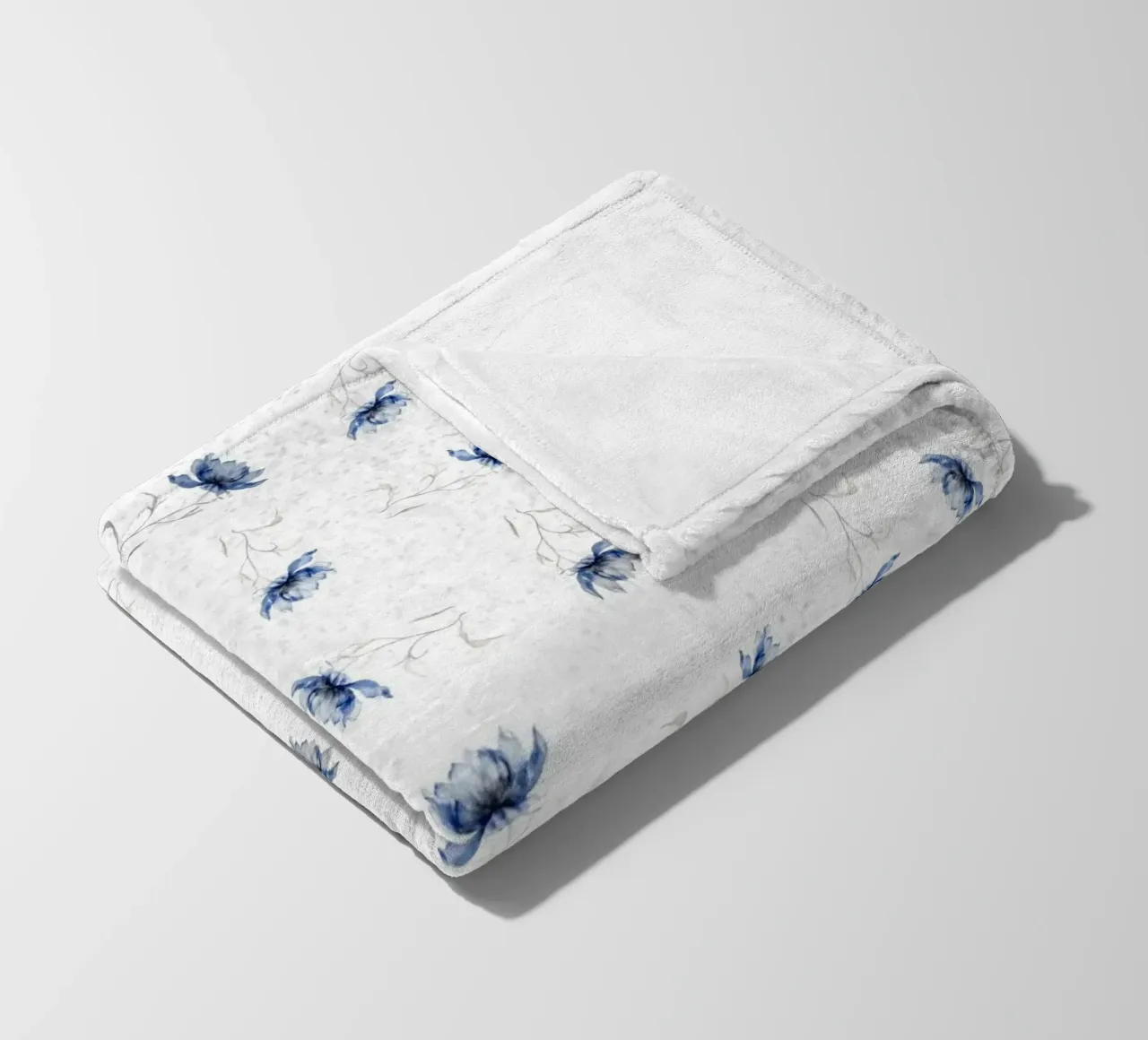 Fiore blu uno coperta in pile da LaylaOzHome