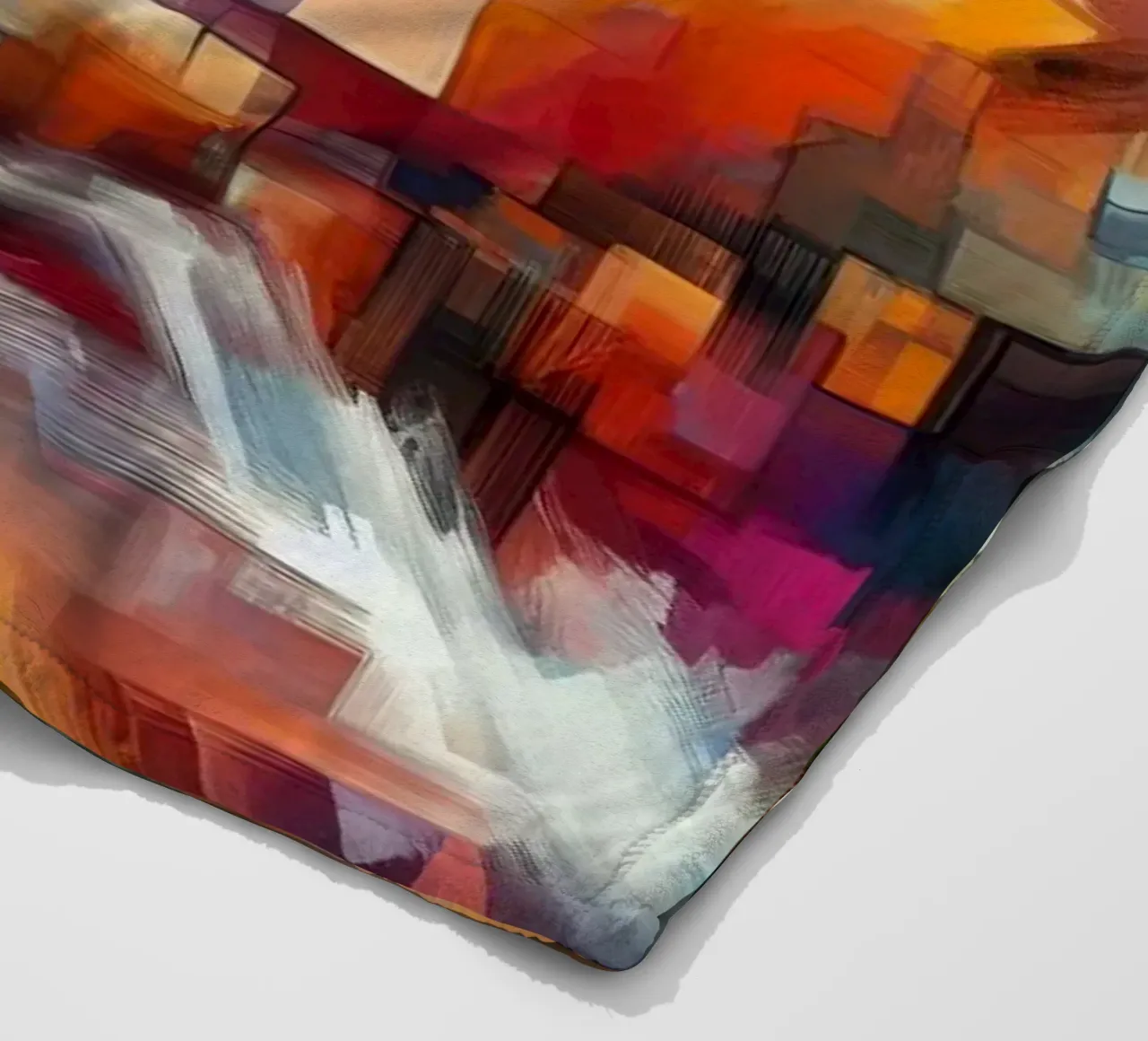 abstrakter Sturm Fleecedecke von 🎨 Point and Art