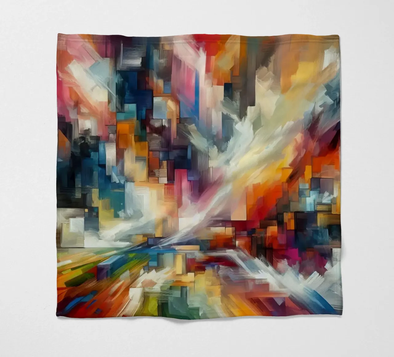 abstrakter Sturm Fleecedecke von 🎨 Point and Art