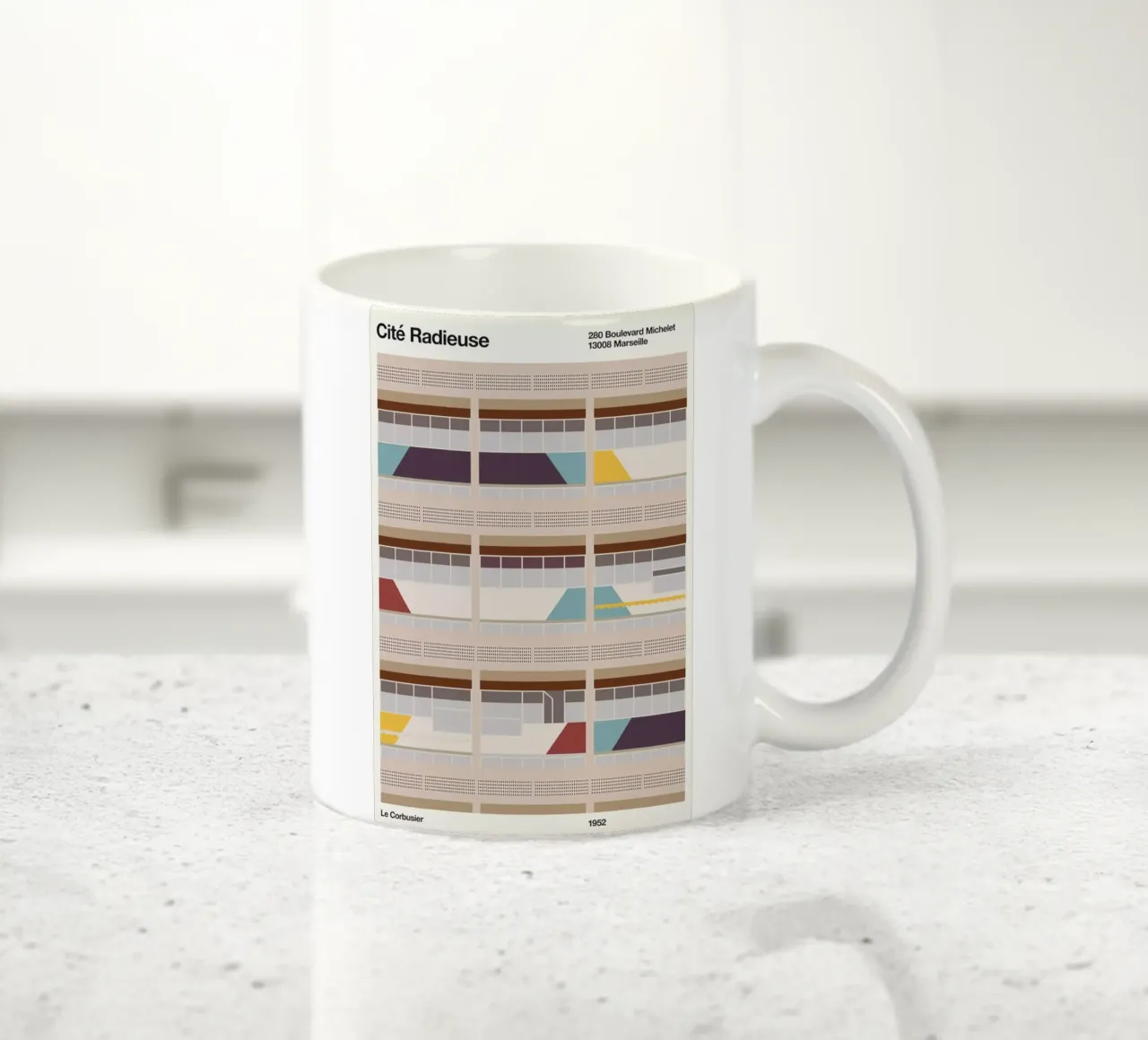 Cite Radieuse tazza in ceramica da Florent Bodart
